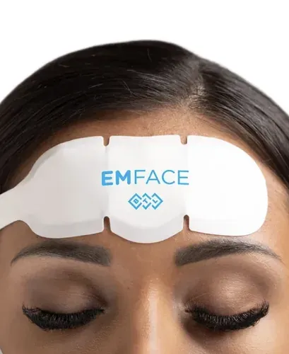 EMFACE treatment on the forehead