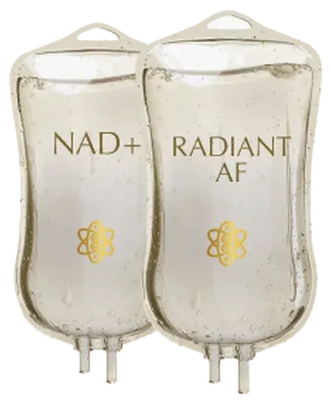 NAD+ and Radiant AF IV bags