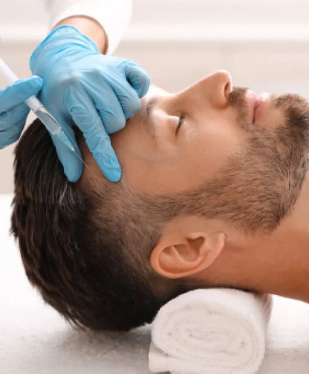 Regenerative medicine treatment in progress at Ideal Medical & Wellness